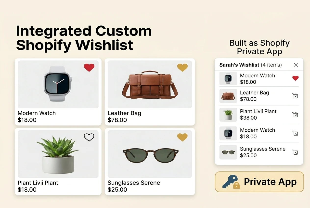 iWish : Shopify Wishlist Private App